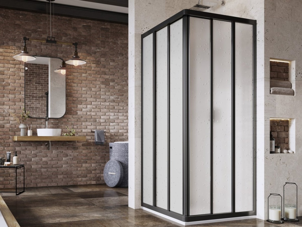 Ravak ASRV3 90 198, satin+transparent