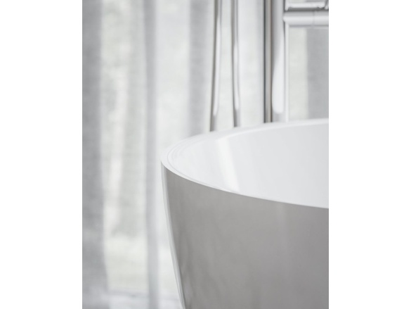 Ravak Vana Freedom O Tec 170x77 volně stojící, Alabaster Pink/bílá, krytka odtoku bílá/černá/chrom