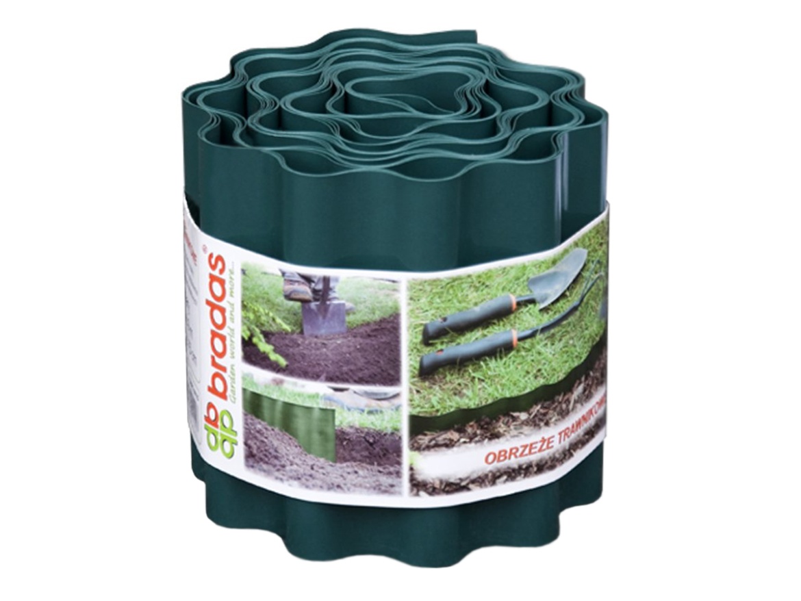 Plastový vlnitý skrytý Bradas Neviditelný obrubník Colour Box