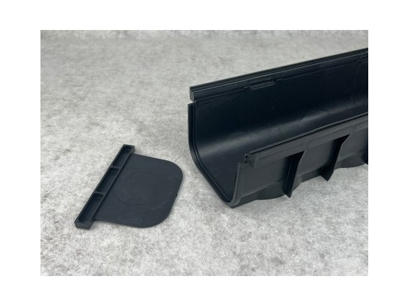 Covernit Plastový odtokový žlab A15 s pozinkovanou mříží (set 3 ks)