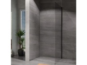 Lansanit Sprchová stěna Alvaro 900 mm, sklo čiré, profil černý,  LAN05035