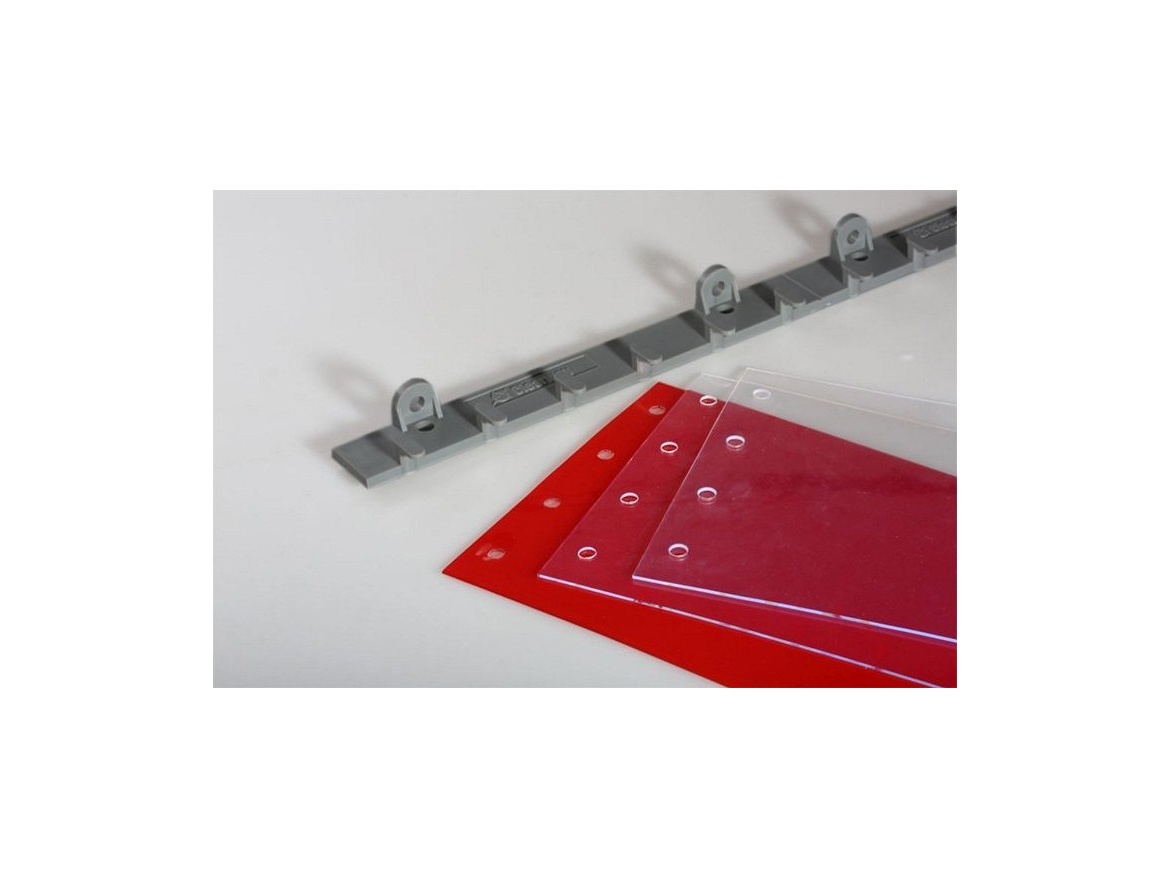 Hřebenová lišta pro děrované PVC pásy T-plastics