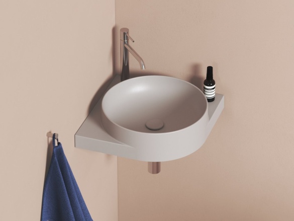 Ravak Umyvadlová pileta pevná Flat, keramická, černá matná