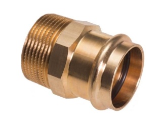 Fitinky –  Conex Bänninger Lisovací přechodka CU Press 4243G d 18 x 1/2", vnější závit
