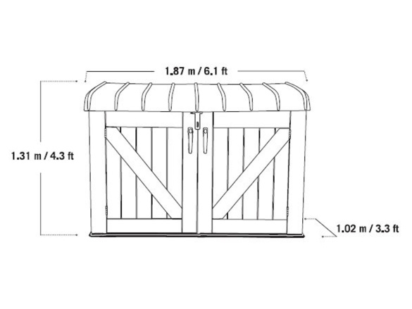 Úložná box Lifetime Box Horizontal