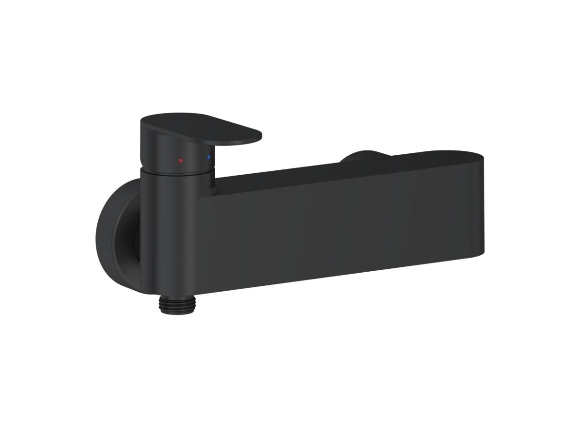 Ravak CR II 032.20BL Sprchová nástenná batéria bez sprchového setu, čierna