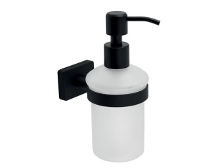 Koupelna a WC – Novaservis Dávkovač mýdla Greta, černá matná, , AGR34BL