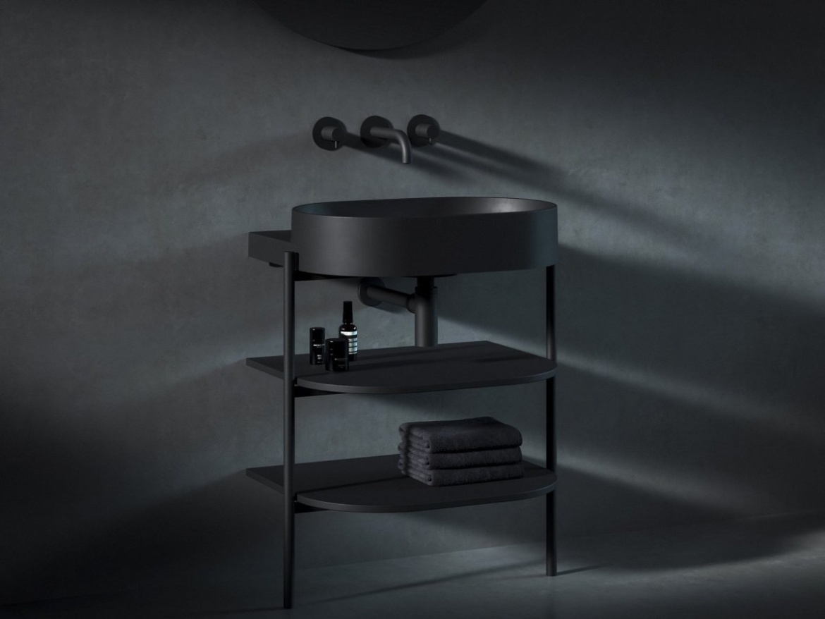 Ravak Konštrukcia pod umývadlo CS Yard 80, Smoke Grey