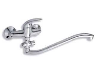 Novaservis –  Novaservis Umyvadlová paneláková baterie Metalia 55 150 mm, chrom, nástěnná, bez příslušenství,  55032/1,0