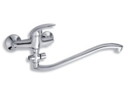 Novaservis Umyvadlová paneláková baterie Metalia 55 150 mm, chrom, nástěnná, bez příslušenství,  55032/1,0