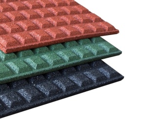 Gumi padlóburkolat –  Orion 500 x 500 x 25 mm černá 1ks