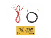 Scobax Set elektrického ohradu pro ochranu proti daňkům, jelenům, lesní zvěři - síťový zdroj - páska 200 m