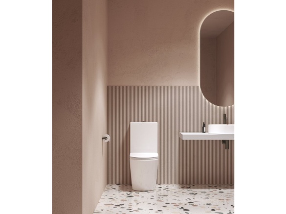 Ravak WC kombi Elegant RimOff set, vario odpad, biela