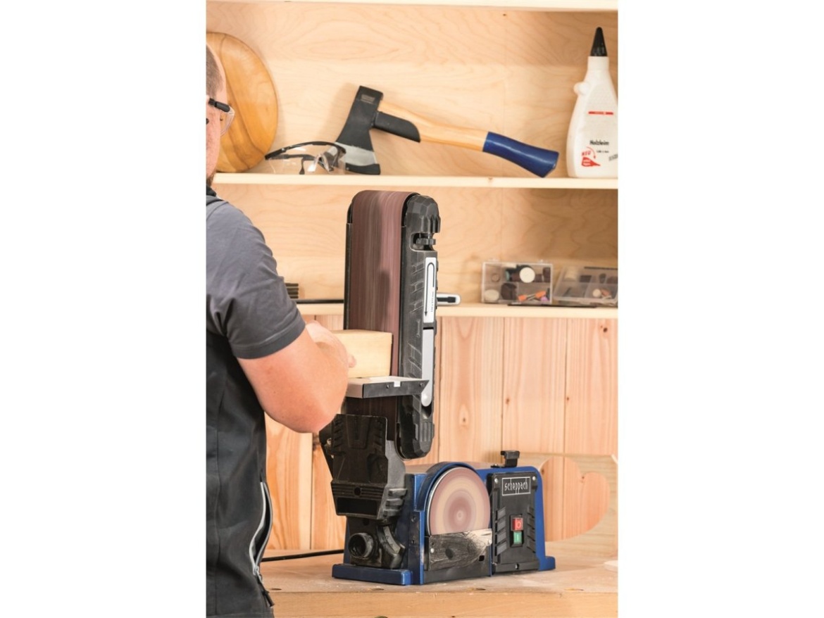 Multifunkční pásová a čelní bruska Scheppach BTS 900