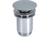Novaservis Umyvadlová výpusť 5/4", chrom, click-clack, velká zátka,