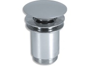 Novaservis Umyvadlová výpusť 5/4", chrom, click-clack, velká zátka,