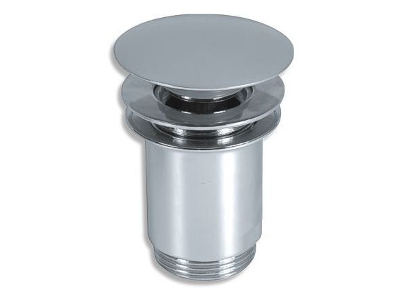 Novaservis Umyvadlová výpusť 5/4", chrom, click-clack, velká zátka,