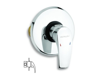 Csaptelepek –  Novaservis Sprchová baterie Metalia 57, chrom, podomítková, bez příslušenství,  57050,0