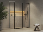 Ravak ROPS 90, černá+transparent