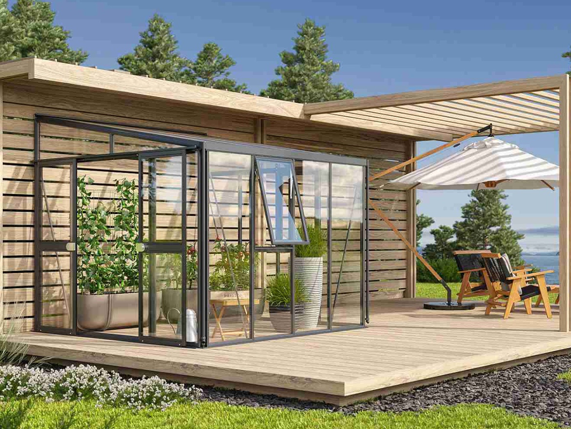 Skleník k stene Vitavia Athena