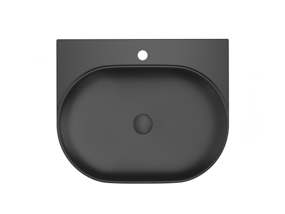 Ravak Umyvadlo Yard 60, s otvorem pro baterii, bez přepadu, antracit