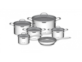 Edénykészletek –  G21 Sada nádobí  Gourmet Miracle s hrncem navíc, 11 dílů, nerez/greblon