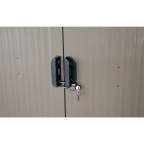 Plechový záhradný domček Riwall PRO RMSA 6x8 Brown