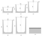 Betonový žlab s litinovou mříží Gutta D400