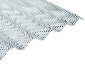 Polykarbonát –  Polykarbonátová vlnitá deska Guttagliss WABE šedá 3000 x 1045 mm