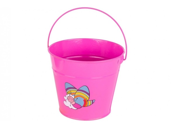 Floraland Dětský plechový kbelík růžový GR0138