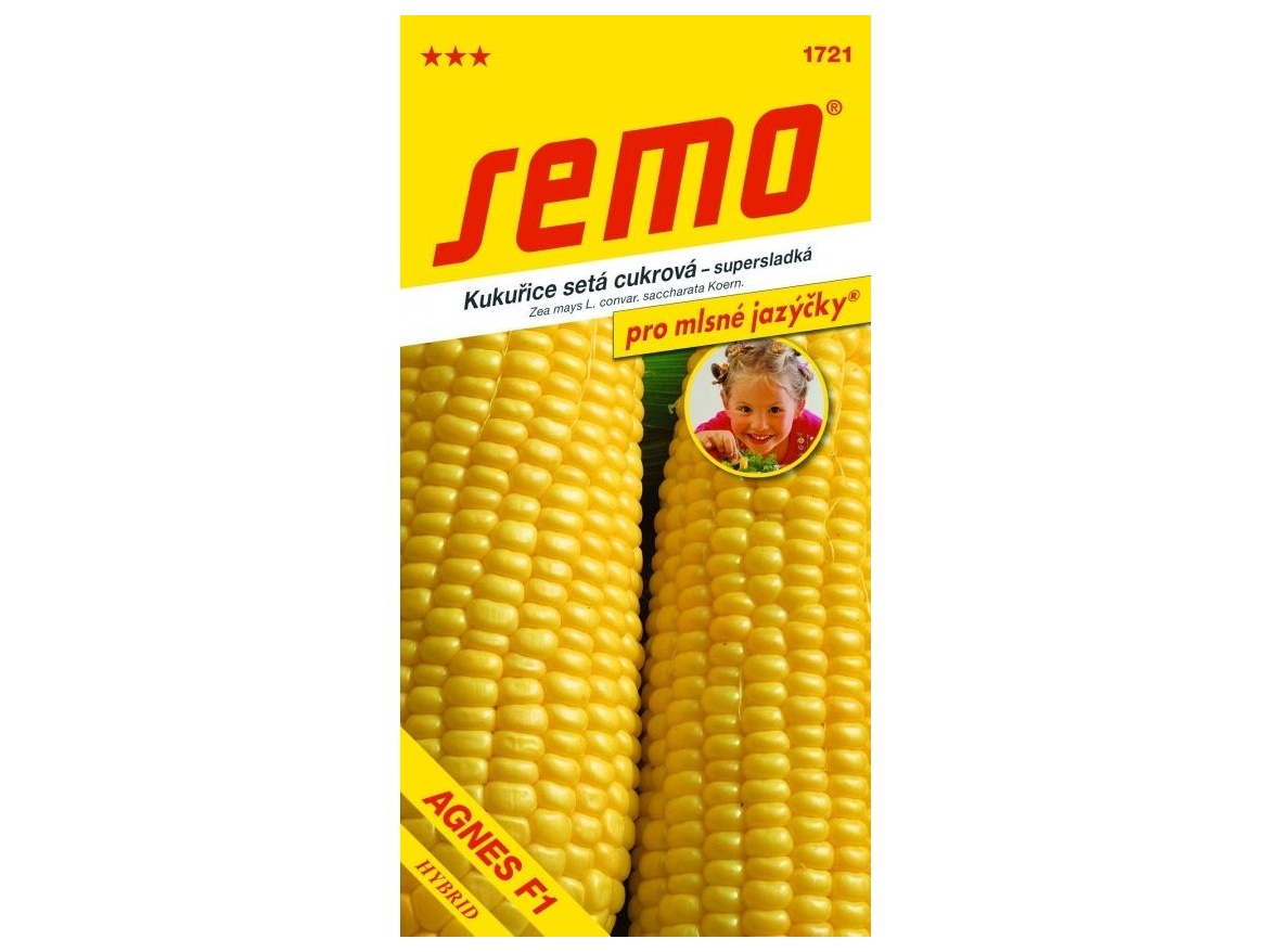 Semo Kukuřice cukrová - Agnes F1 3g - série JAZÝČKY