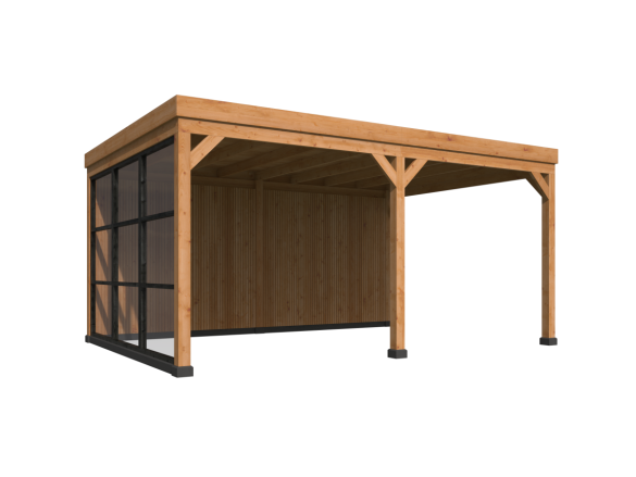 Wood flatroof base set Kiruna