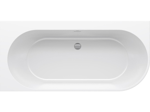 Ravak Vaňa Freedom Corner 170x80 L, voľne stojaca, biela, krytka odtoku biela/čierna/chróm