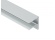 Ukončovací lišta Covestro ALU-U elox s okapničkou 16 mm