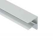 Ukončovací lišta Covestro ALU-U elox s okapničkou 16 mm