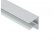 Ukončovací lišta Covestro ALU-U elox s okapničkou 16 mm