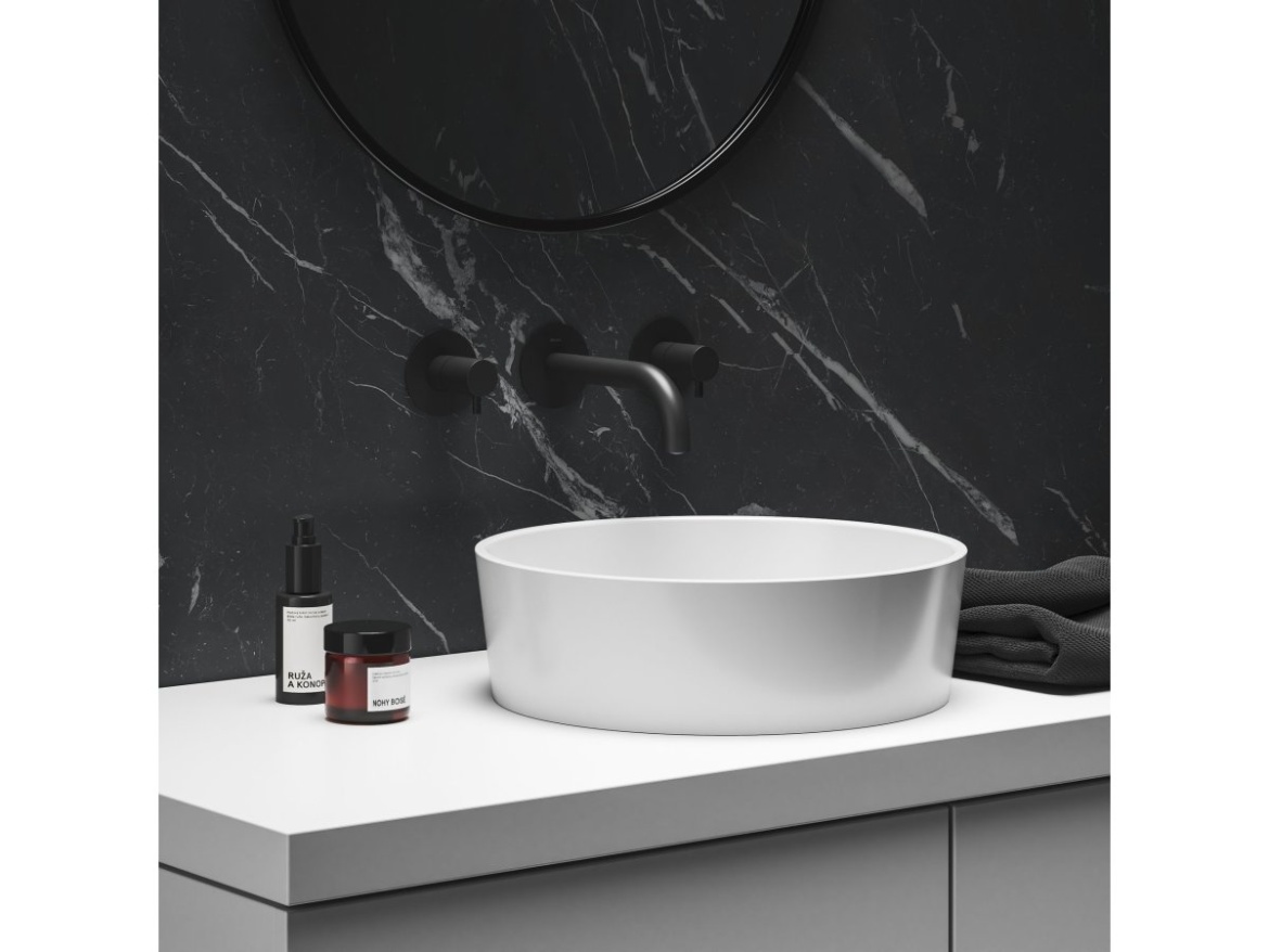 Ravak Umyvadlo Moon 1, bez otvoru pro baterii, bez přepadu