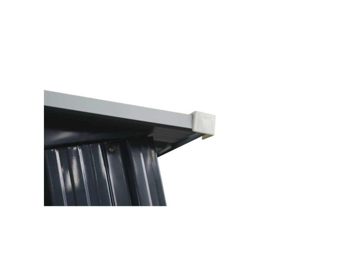 Plechový záhradný domček Riwall PRO RMSA 6x8 Anthracite