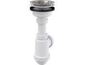 Alcadrain Dřezový sifon A446 s výpustí 115 mm, odpad 40/50 mm,  A446-DN50/40