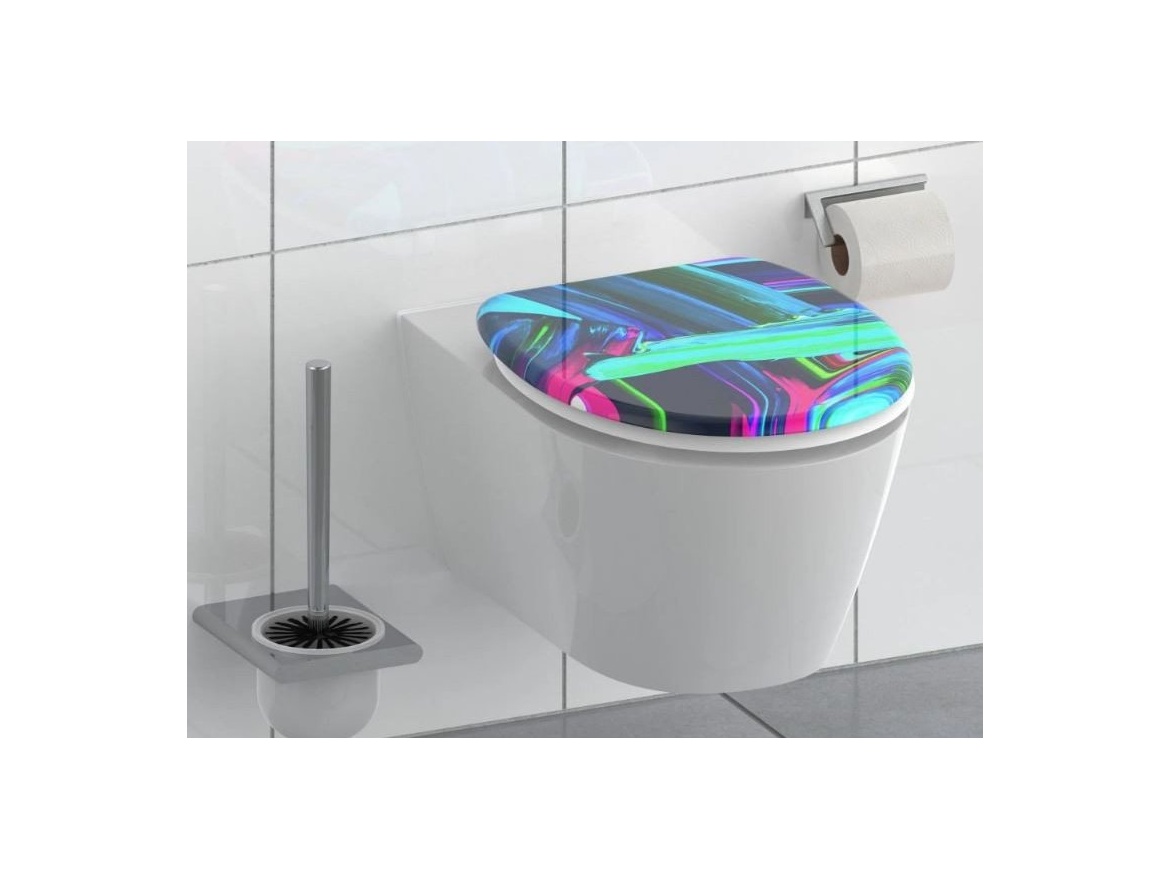 WC sedátka, záchodová prkna Schütte NEON PAINT | Duroplast, Soft Close