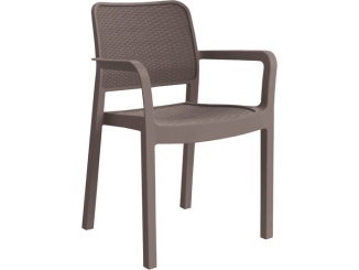 Stolička –  Keter Plastová židle  Samanna capuccino