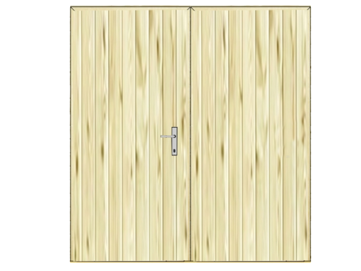 Dveře zahradního domku Bohemit