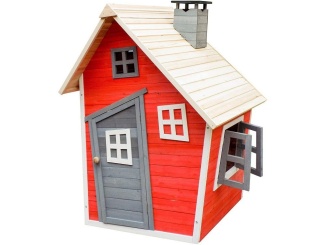 Domčeky –  Scobax Dětský dřevěný domek Karlík, 120 x 102 x 154 cm