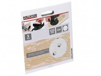 Elektrické náradie – Příslušenství brusný papír na barvu KRT 125mm G40