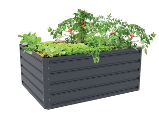 Emelt ágyak – G21 Vyvýšený záhon Daisy 120 x 90 x 52 cm, plechový, antracitový