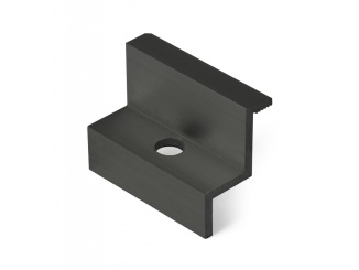 Épület – G21 Úchyt panelu krajní černý, pro panel 35 mm
