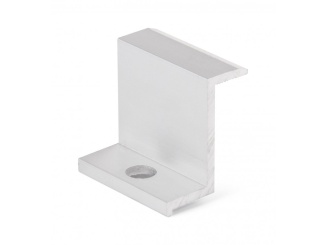 Épület – G21 Úchyt panelu krajní stříbrný, pro panel 35 mm