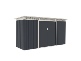 Épületek – G21 Zahradní domek GRAH 483 - 340 x 142 cm, antracitový