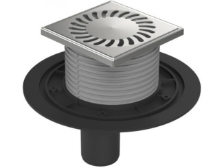 Ereszcsatornák és lefolyók – Chuděj PVSU 50 (univerzální) 125 x 125 mm, plast, Sun, K3, ne