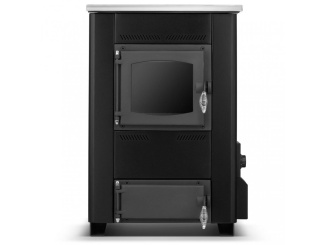 Sporáky –  Termomont Sporák / kotel s varnou deskou a výměníkem TEMY ES 15 kW - černý